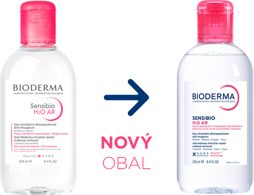 Bioderma Sensibio H2O AR micelární voda pro citlivou pleť se začervenáním 250 ml
