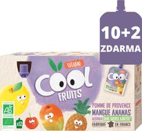 Vitabio Ovocné BIO kapsičky Cool Fruits jablko, mango, ananas a acerola 12 x 90 g