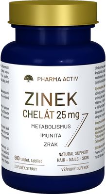 Pharma Activ Zinek chelát 25mg 90 tablet