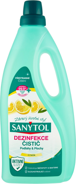 Sanytol Dezinfekce čistič podlahy a plochy citrón a olivové lístky 1000 ml