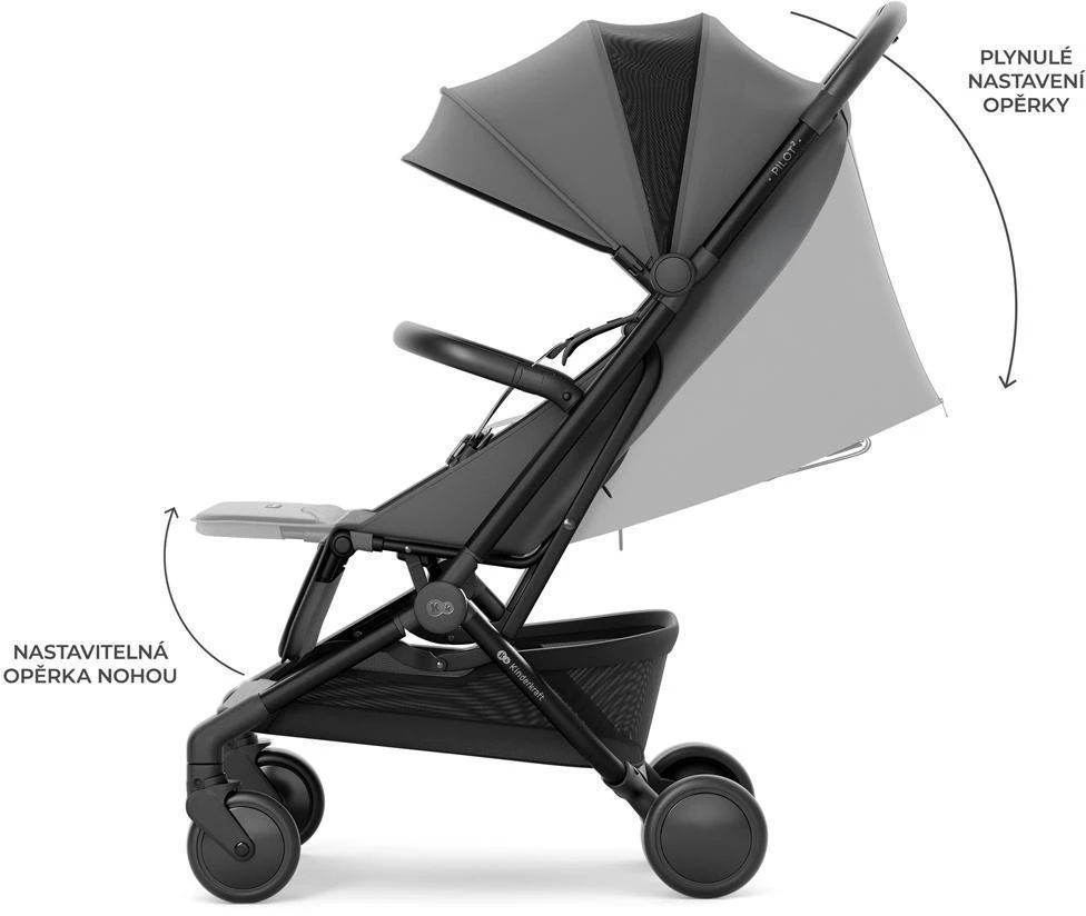 Kinderkraft Select Kočárek sportovní Pilot 2 Grey 1 ks