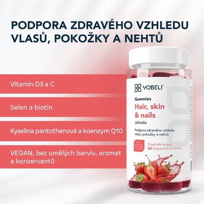 Lobey Hair, skin & nails Gummies 60 ks