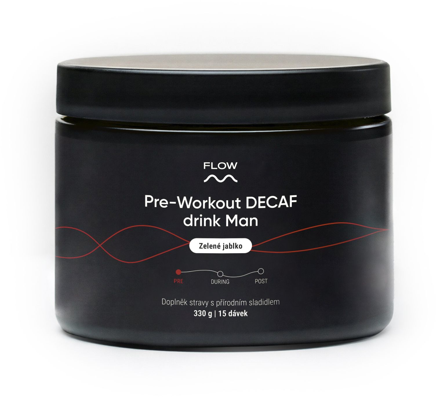 Flow Preworkout Man DECAF (zelené jablko) 330 g