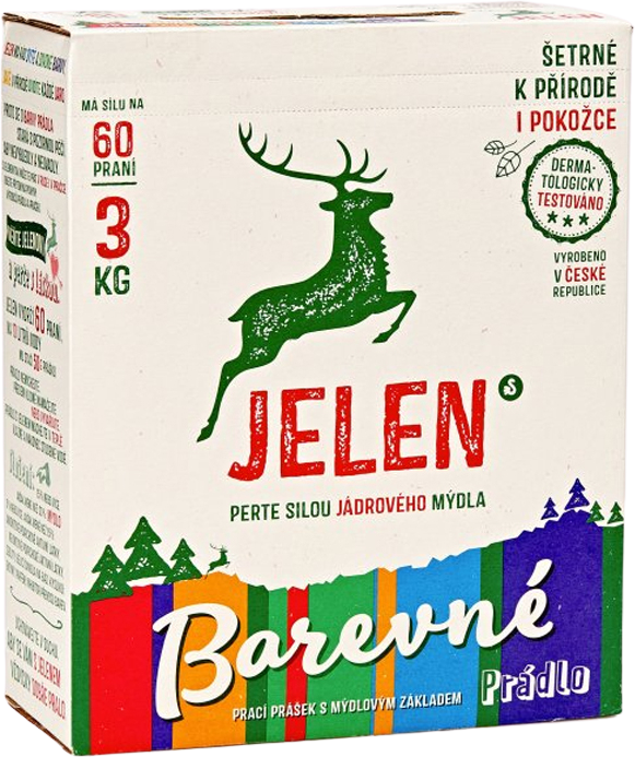 Jelen Color prací prášek, 60 dávek 3 kg