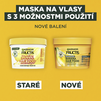 Garnier Fructis Hair Food banana vyživující maska na vlasy, 400 ml