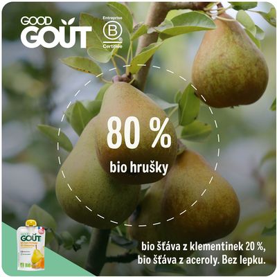 Good Goût BIO Hruška s klementinkou 120 g