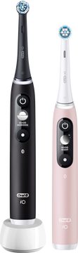 Oral-B iO-6 Černý a růžový elektrický zubní kartáček 2 ks