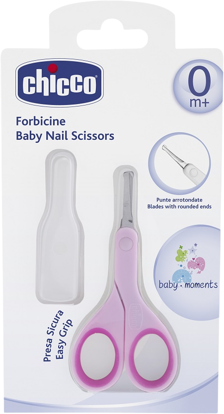 Chicco Nůžky s kulatou špičkou - růžové