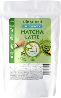 Allnature Matcha latte bez laktózy 1620 g
