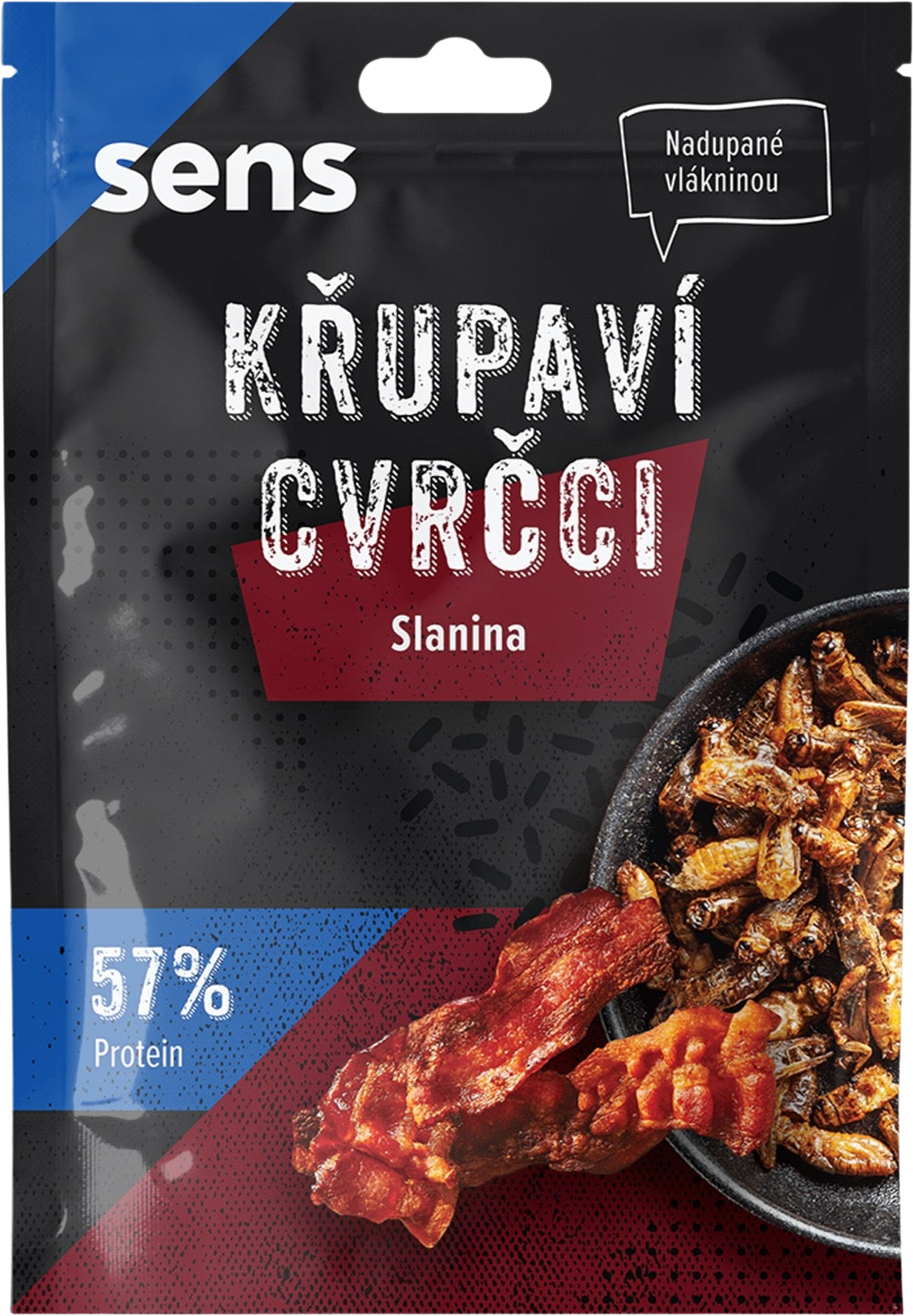 Sens Křupaví & pražení cvrčci - Slanina 16 g
