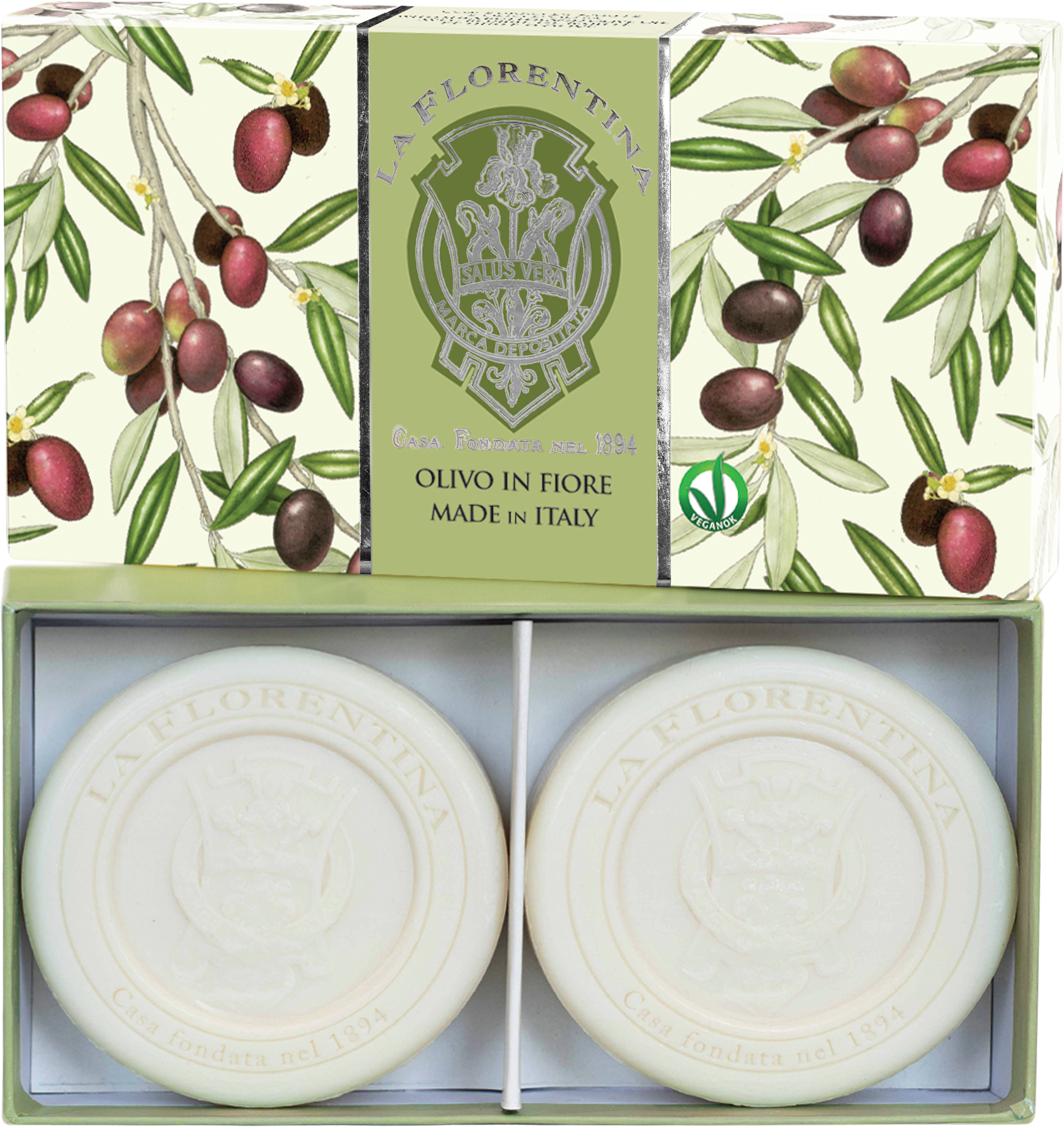 La Florentina Kazeta mýdel Olivo in Fiore 2 x 115 g