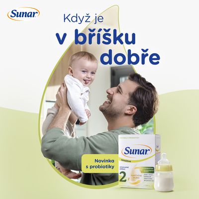 Sunar Sensitive 2 pokračovací kojenecké mléko, 500 g