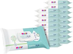HiPP Babysanft vlhčené ubrousky Soft&Pur + víčko 18 x 48 ks