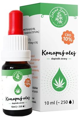 Zelená Země CBD Konopný olej 10% 10 ml