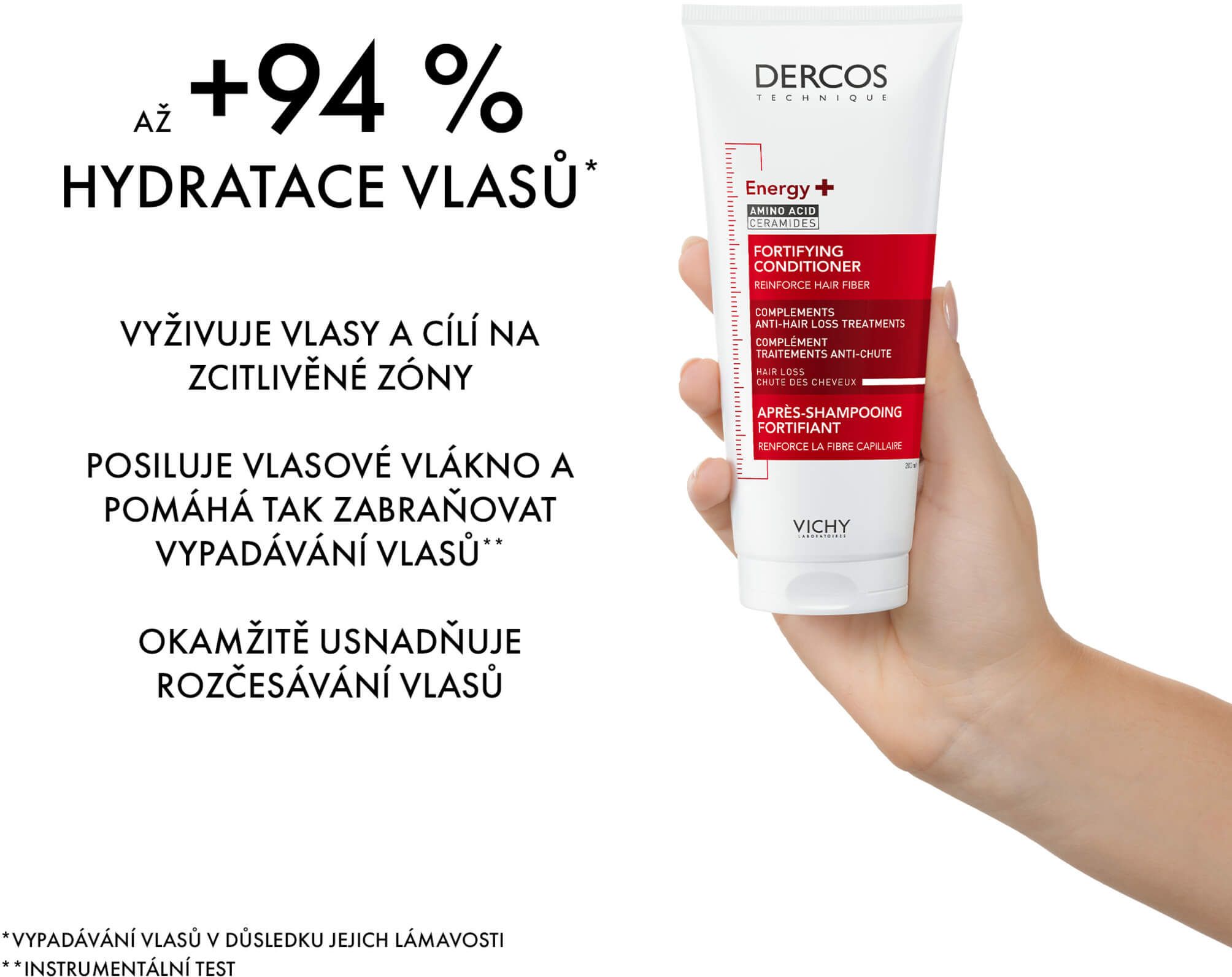 Vichy Posilující kondicionér proti vypadávání vlasů Dercos Energising (Fortifying Conditioner) 200 ml
