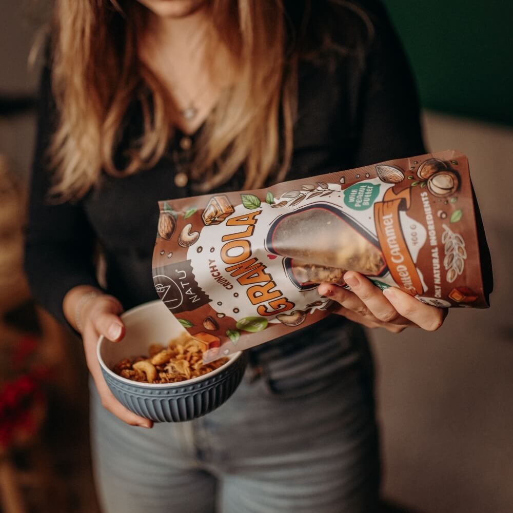 Natu Granola Slaný karamel 400 g