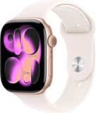 Apple Watch 11 GPS 42mm Rose Gold Aluminium Case with Light Blush Sport Band - S/M