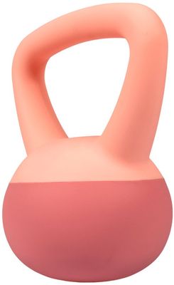 Acra Soft PVC Kettlebell, růžový 1 kg