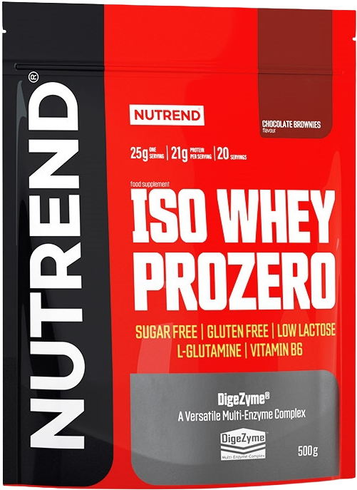 Nutrend ISO Whey Prozero čokoládové brownies 500 g