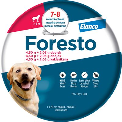Foresto Obojek pro psy nad 8 kg 70 cm