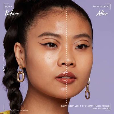 NYX Professional Makeup Can't Stop Won't Stop Mattifying Powder Kompaktní pudr - 03 Light Medium 6 g