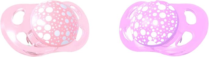 Twistshake Dudlík mini Pastelově růžová a fialová 0-6m 2 ks