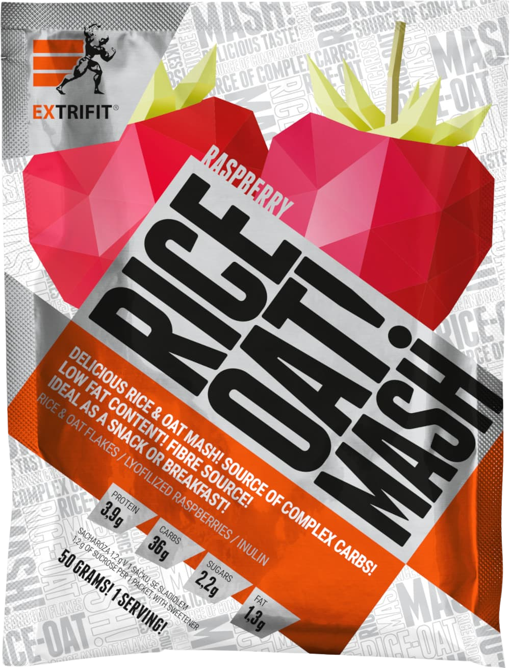 Extrifit Rice Oat Mash malina 50 g