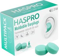 Haspro Mold6 silikonové špunty do uší, mátové 6 párů 12 ks