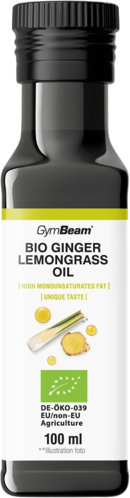GymBeam BIO Zázvorový olej s citronovou trávou 100 ml