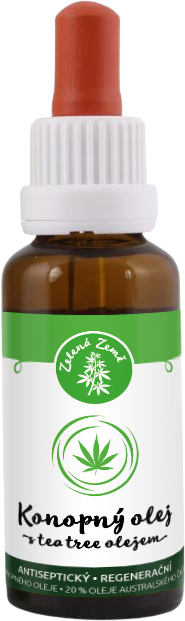 Zelená Země Konopný & tea tree olej 30 ml