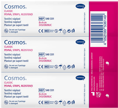 Hartmann COSMOS náplasti Pevná strips 80x40mm/ 3 ks
