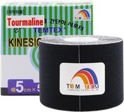 Temtex kinesio tape Tourmaline, černá tejpovací páska 5cm x 5m