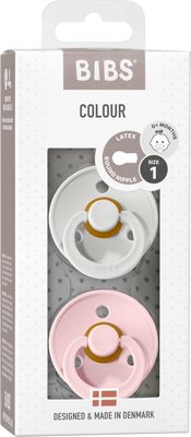 BIBS Colour dudlíky z přírodního kaučuku - velikost 1, Honey Bee/Olive 2 ks