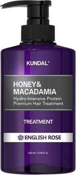 Kundal Honey&Macadamia Treatment - hydrointenzivní proteinová kůra na vlasy s anglickou růží 500 ml