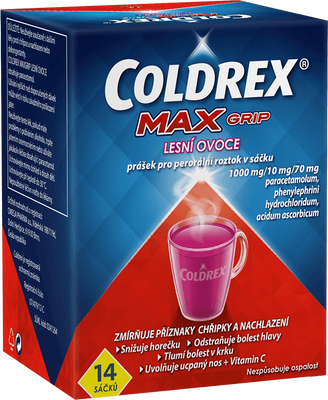 Coldrex MAXGrip Lesní ovoce 14 sáčků