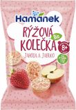 Hamánek BIO Rýžová kolečka Jahoda&Jablko 35 g