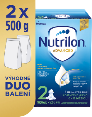 Nutrilon Advanced 2 pokračovací kojenecká mléka 6 x 1000 g
