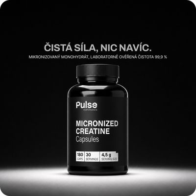 Pulse Performance Micronized Creatine 180 kapslí