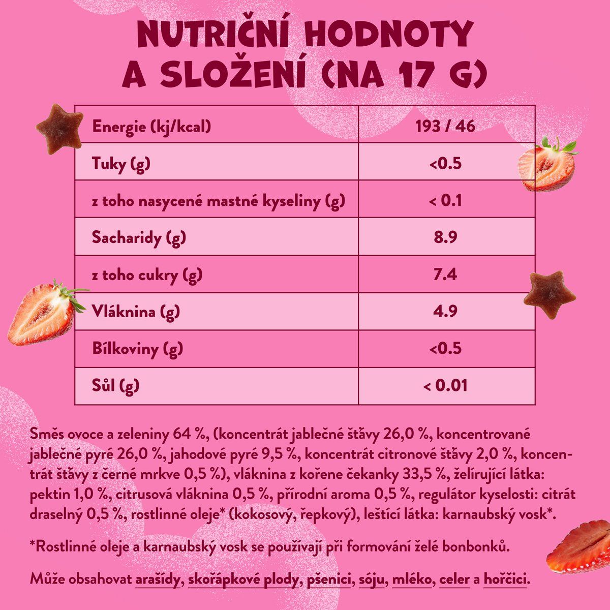 Goodies Jahodoví gumídci 17 g