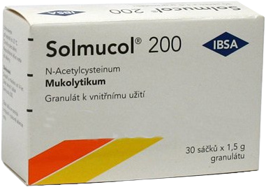 Solmucol 200mg perorální granule 30 sáčků