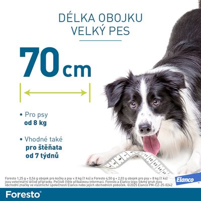 Foresto Obojek pro psy nad 8 kg 70 cm