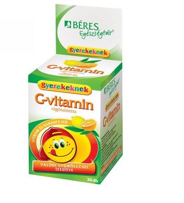 Béres Pharmaceuticals Egészségtár C-vitamin rágótabletta gyerekeknek 30 db
