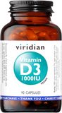 Viridian Vitamin D3 1000iu 90 kapslí