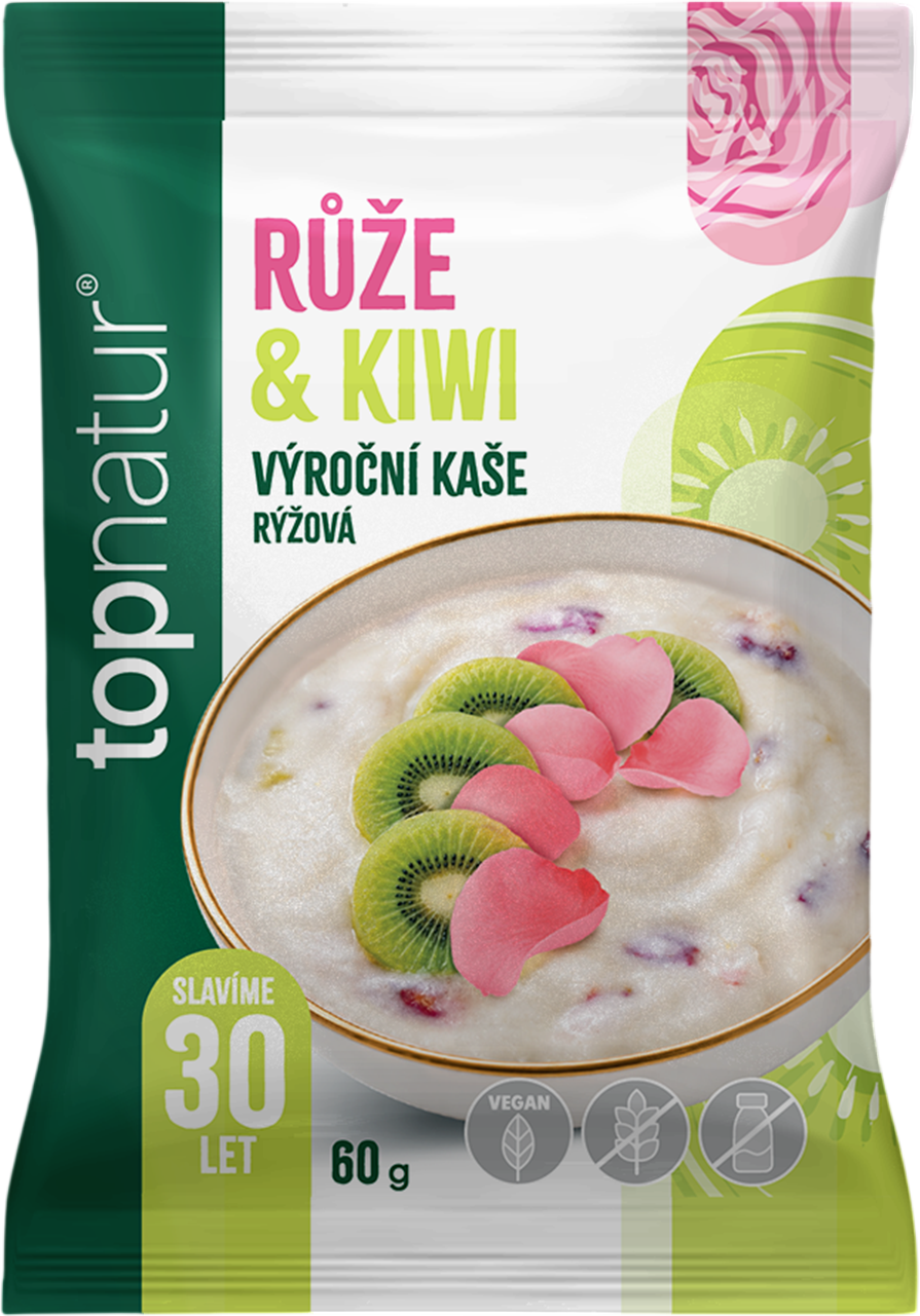 Topnatur Výroční kaše Růže & kiwi 60 g
