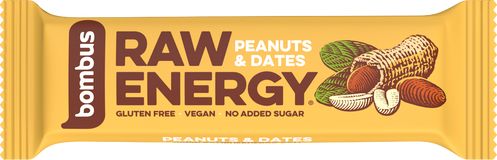 Bombus RAW Energy arašídy a datle 50 g