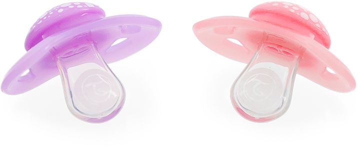 Twistshake Dudlík mini Pastelově růžová a fialová 0-6m 2 ks