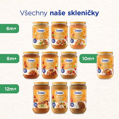Sunar Příkrm kuskus se zeleninou a kuřetem 6m+, 190 g
