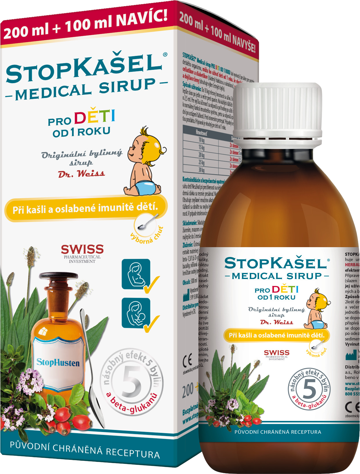 Dr.Weiss Stopkašel Medical sirup od 1 roku 300 ml