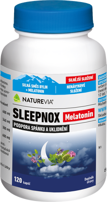NatureVia Sleepnox Melatonin 120 kapslí