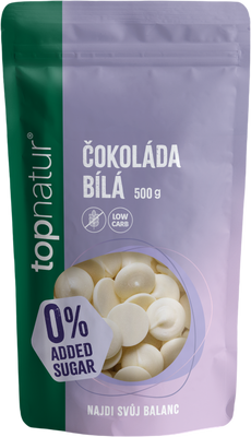 Topnatur No Added Sugar Čokoláda bílá 500 g